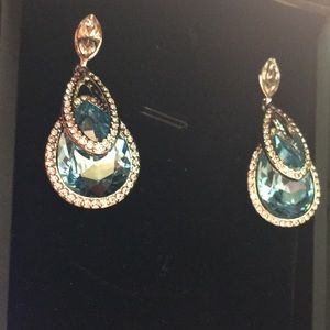 J Nina Alpine Lakes dangle drop sapphire earrings